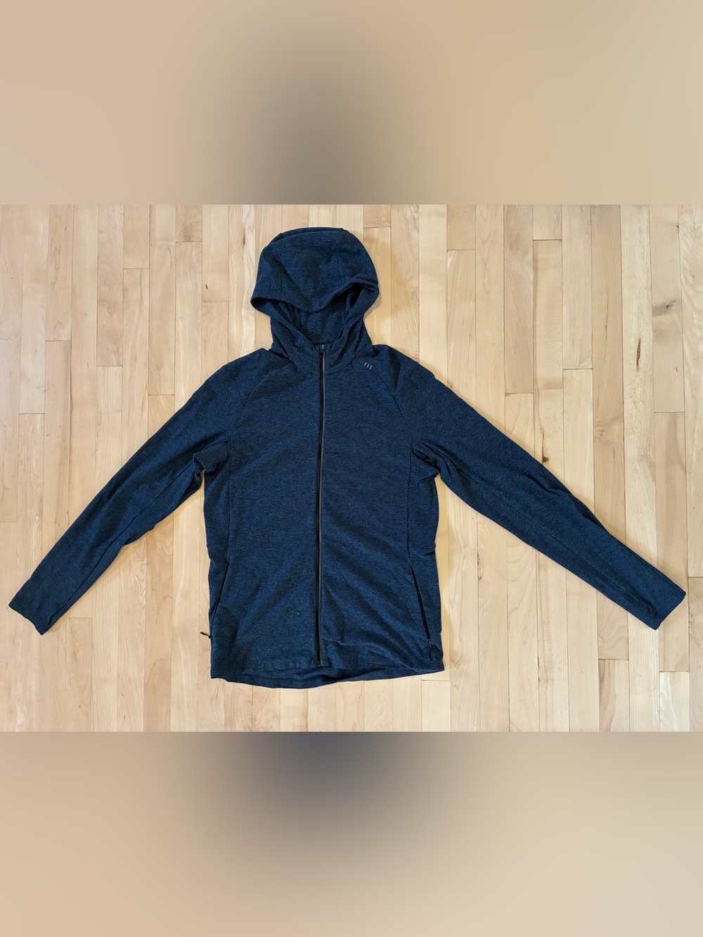 Lululemon Surge Warm Full Zip Hoodie Heathered Tech Blue Size Medium